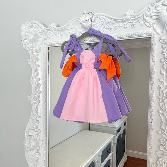 New York Couture One of a Kind Kids Girls FIGMENT Inspired Wings Dress - Picture 3 of 8